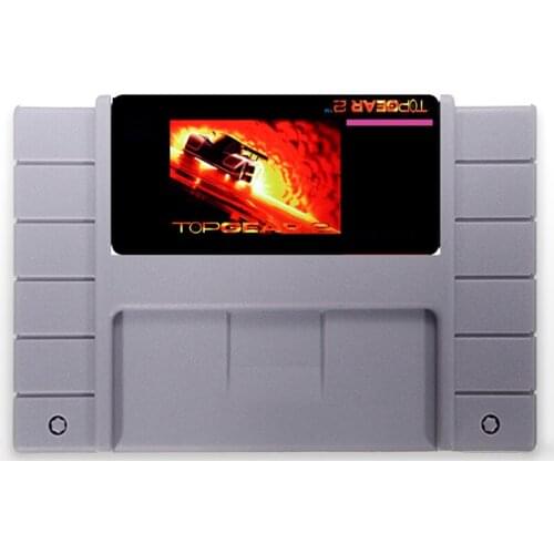 Top Gear 2 USA Version 16 bit Big 46 pins Gray Game Card For NTSC Game Player