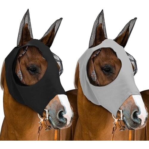 Pet Supplies Horse Face Mask Horse Face Mosquito Hood Anti-Mosquito Fly Mask Equestrian Mask