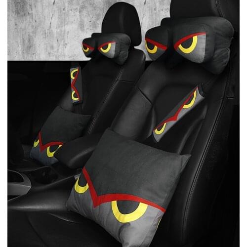 Universal Car Headrest Neck Pillow For Seat Chair In Auto Memory Foam Cotton Cushion Fabric Cover Soft Head Rest Travel Support