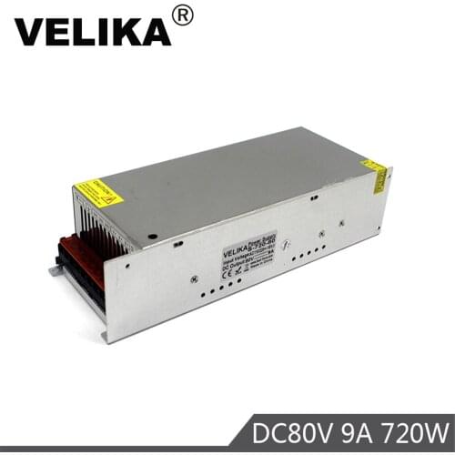 Universal DC 80V 9A 720W Switch Power Supply Transformer 220V AC to DC80V UPS For CNC Machine CCTV 3D Printer Stepper Motors
