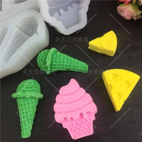 Ice cream shape silicone molds for cake Cupcake Jelly Candy Chocolate Decoration Baking Tools