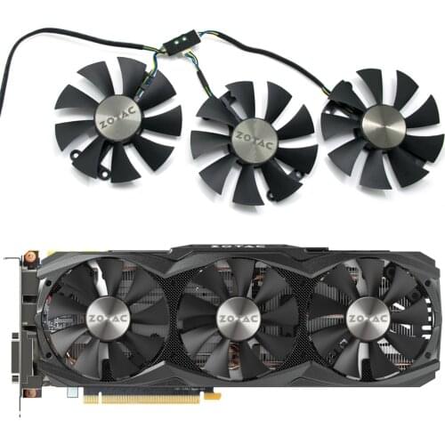 85mm GA91S2H 4PIN GTX 980TI Cooler fan For ZOTAC GeForce GTX 980TI AMP 6GB GTX980Ti ARCTICSTORM 6GB GTX TITAN X ARCTICSTORM 12GB