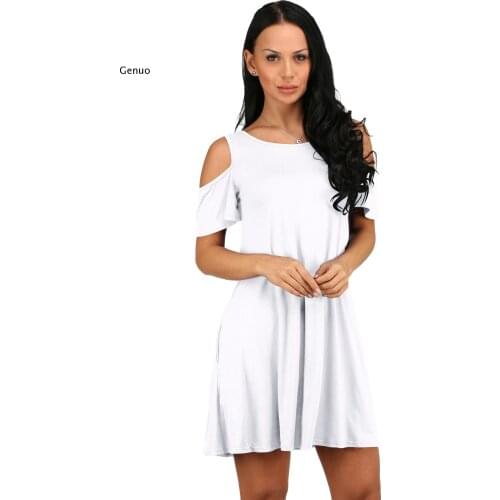Women Summer Dress Solid Beach Dresses Female Off Shoulder Long Vestidos Beach Sexy Sundress Casual Dress
