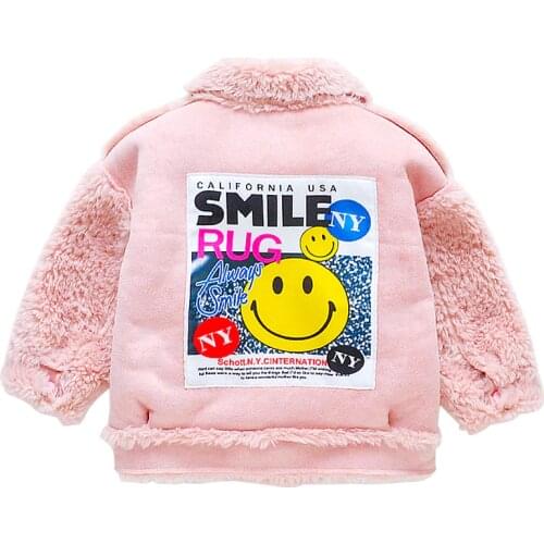 Korean style Baby Girls Jacket Kids high quality Coats Artificial Fur Warm Autumn Winter Girls Infant Clothing Childrens Jacket