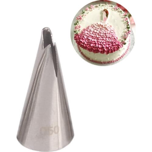 #050 Ruffle Icing Piping Nozzles Stainless Steel Cake Decorating Pastry Tips Baking Tools Bakeware