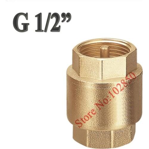 1/2 inch Vertical Installation Brass Check Valve for Water,Oil and Gas