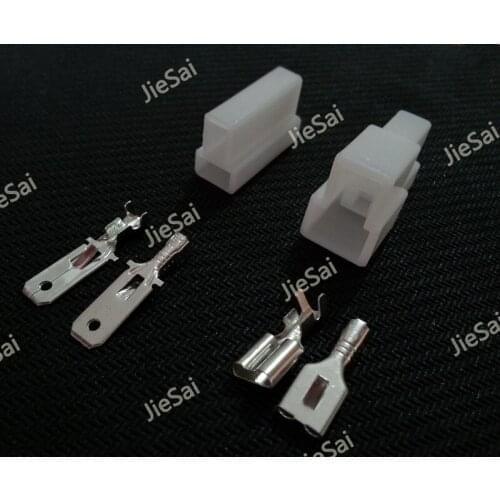 2 Pin 6.3mm Female Male Map Sensor Connector Plug Auto Wiring Harness Connector For Toyota