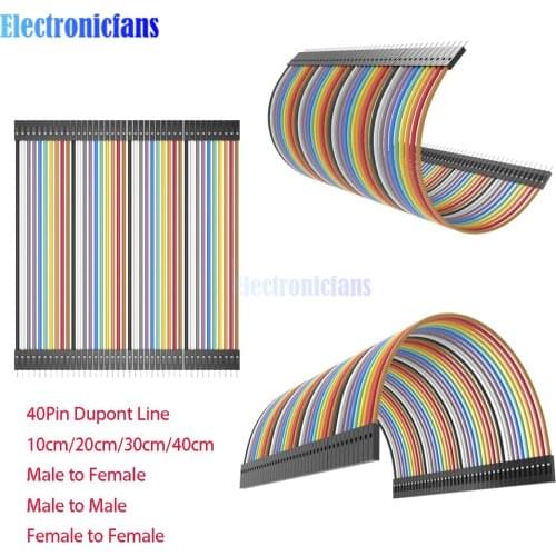 40 Pin Dupont Line 10CM 20CM 30CM 40CM Male to Female/Male to Male/Female to Female Jumper Wire Dupont Cable for Arduino