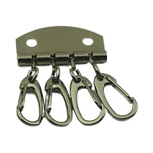 5pcs/set 4T Key Row Holders Buckle Keyring Hook Clasp Clip Hardware DIY Parts for Leather Goods Bags Accessories