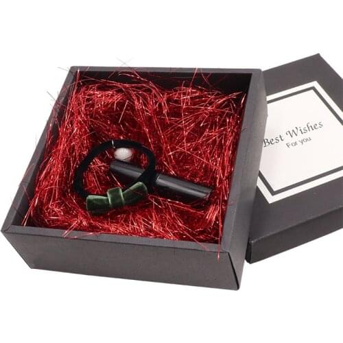 8g/wrapped Metal Bright Line High-end Color Raffia Gift Box Filling Material Wedding Box Filling Packaging Decoration