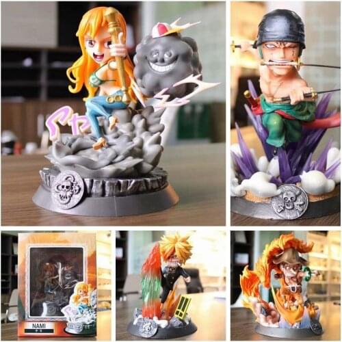Anime O.n.e.P.i.e.c.e PT Nami Robin Usopp Sanji Zoro Statue Boxed Figure