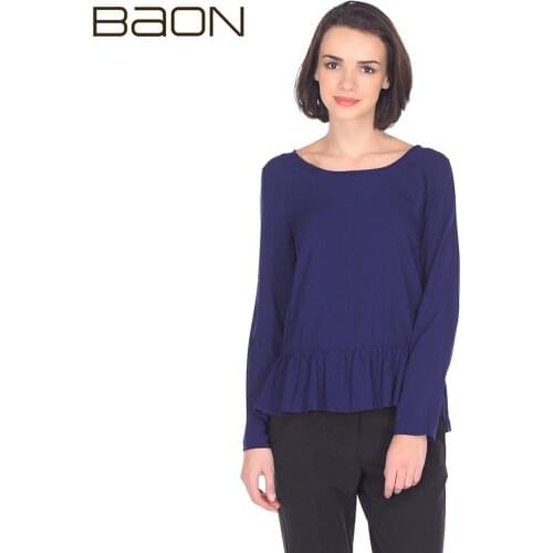 Блузки с баской BAON China At AliExpress