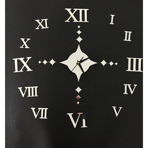 Free Shipping +Creative 3 D Rome digital VI leisure wall clock clock bedroom waterproof decorative quartz clock