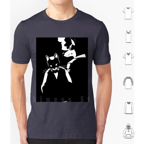 Lone Digger T Shirt Men cotton Cotton S - 6xl Lone Digger Caravan Electro Swing Music Hotline Miami Cat Dog Doberman Smoke