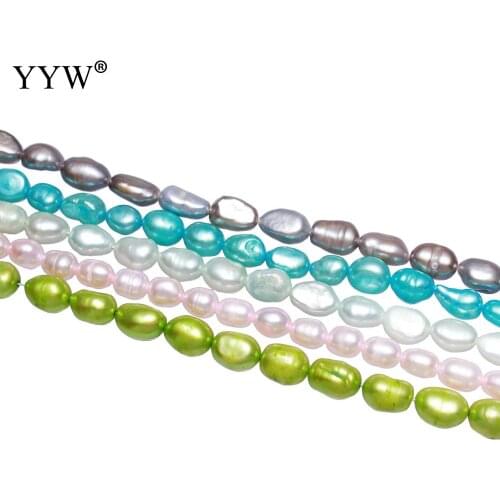 Cultured Potato Freshwater Pearl Beads 6-7mm Approx 0.8mm Sold By Strand