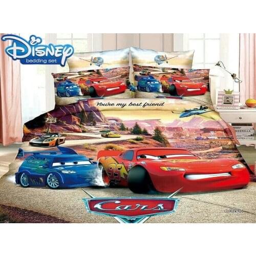 Lightning McQueen Cars bed twin size bedding set for boys duvet/quilt cover Child home decor new bedclothes fitted sheet