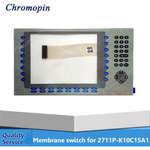 Membrane switch keypad for AB 2711P-K10C15A1 2711P-K10C4D1 2711P-K10C4D2 2711P-K10C6D2 PanelView Plus 1000 Membrane keyboard