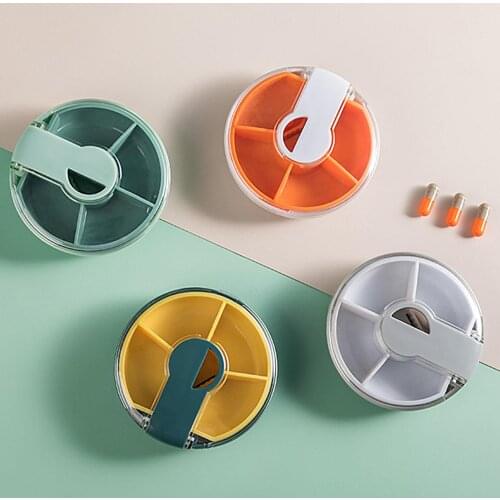 Multifunction Pill Box Pill Case Pill Organizer Case Portable Travel Storage Container Medicine Box Splitter Tablet Storage Case