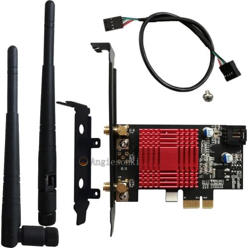 NEW Dual Band Atheros QCA61x4A QCNFA344A Desktop AC WiFi Bluthtooth4.0 PCI E 1X Adapter 867 Mbps 802.11 a/b/g/n/ac