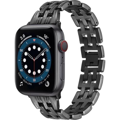 Upgraded Metal Stainless Steel strap for Apple Watch Band 44mm 42mm 38mm 40mm iWatch Series SE 6 5 4 3 2 1 Replacement Wristband