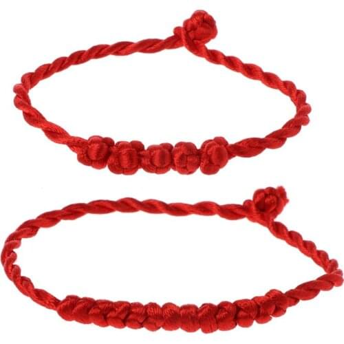Kabbalah Red String Braided Bracelet Protection for Good Luck Against Evil Eye