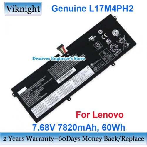 Genuine L17M4PH2 7.68V 7820mAh Laptop Battery L17M4PH1 For Lenovo YOGA 7Pro 930-13IKB Series Laptop 5B10Q82427 L17C4PH1 L17L4PH