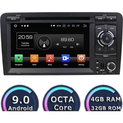 Roadlover Android 9.0 Car DVD Player Headrest For Audi A3 2006-2013 Stereo GPS Navigation 7Inch Automagnitola 2 Din Autoradio