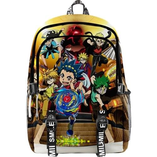 Beyblade Burst Evolution Boys Girls Backpack bag Women Men Waterproof Oxford 3D Printing Student Travel Bag Laptop Backpack