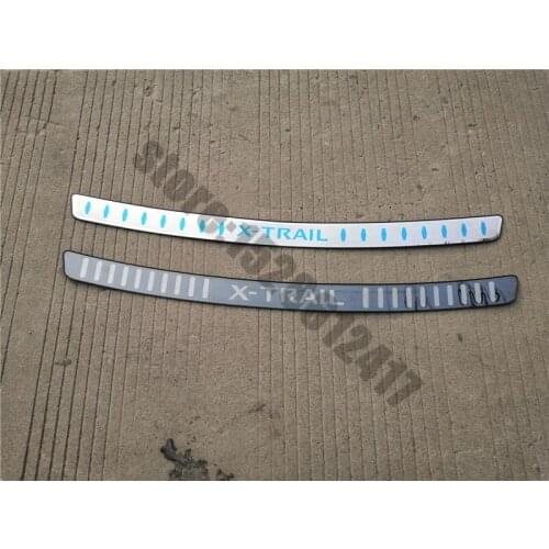 Car Styling for Nissan X-Trail X Trail T32 2014-2020 rear styling stainless steel Exterior Rear Bumper Protector Guard Sill
