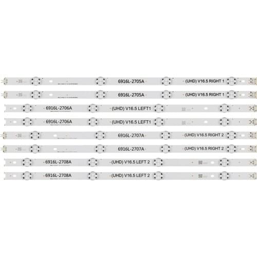 LED backlight strip for 49UW761H-ZA 49UH6100-SJ 49UH6100-JE 49UH603V-TD 49UH6030-UD 49LW540S-ZA 49LW540S-UF 49LW540S-UA 49LX300C