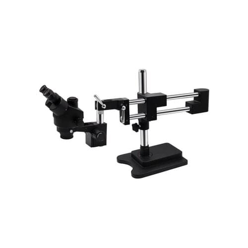 Kailiwei 10HWB Double Boom Stand 7X-45X Zoom Mobile Phone repair Stereo Trinocular Microscope