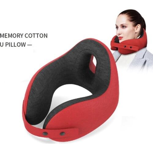 Memory Foam U Shaped Neck Pillows Soft Travel Pillow Neck Cervical Airplane Pillow Cervical Travel Healthcare Bedding