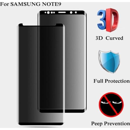 3d Full Coverage Privacy Anti Glar Glass For Samsung Galaxy Note8 Note9 S8 S9 Plus S8 Plus Privacy Protection Screen Protector