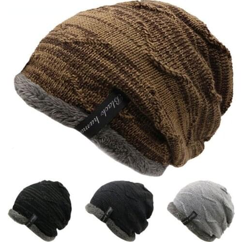 Winter Hat Men Beanies For Men Caps Fluffy Thick Kalpak Male Mens Winter Caps Skullies Bonnet Homme Hiver #815