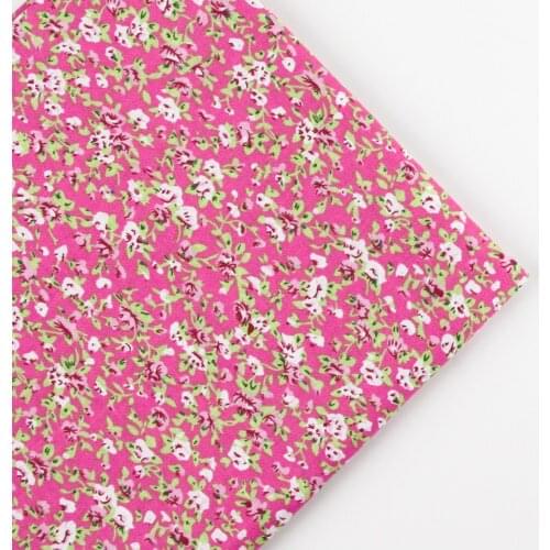 0.5 meter width 156cm rose red vintage flower Print Plain 100% Cotton Fabric for Home Textile Patchwork Quilted Fabrics