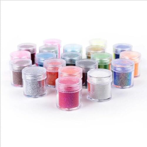 1Box random colour 10g Shining Nail Glitter Powder Nail Art Dust Tips Nail Art Decoration for nail polish