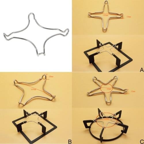 1pcs Stainless Steel Gas Stove Spare Pot Holder Cooking Metal Trivet Pot Holder Kitchen Tool
