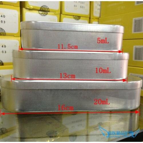 2 pcs Acupuncture needle disinfection box aluminum Acupuncture box 5ml/10ml/20ml