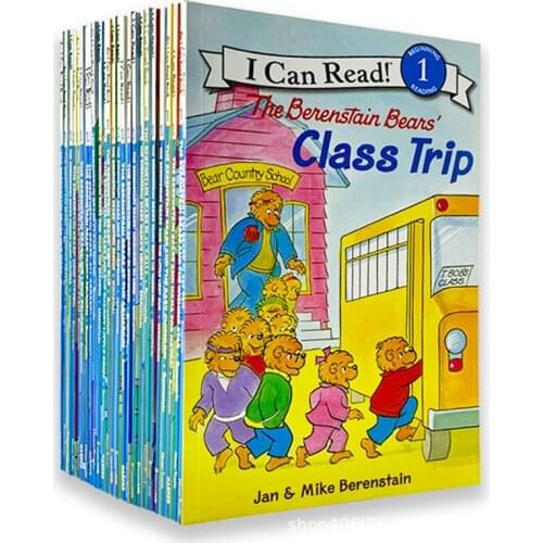 34pcs/set I Can Read Phonics Books The Berenstain Bears English Story Picture Book Help Child Be Reader Early Education Toy