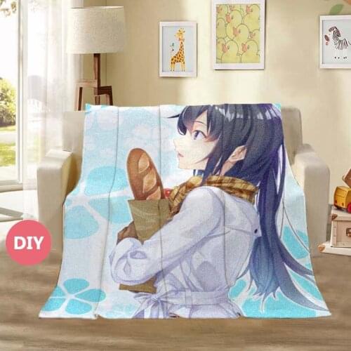 Anime My youth romantic comedy is wrong as I expected Bath Towel Blanket Plush Throw Warm Flannel Blanket Home Textiles