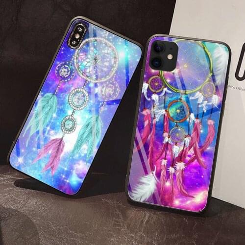 Dream chasing psychedelic Phone Case Tempered Glass For iPhone 12 Pro Max Mini 11 Pro XR XS MAX 8 X 7 6S 6 Plus SE 2020 case
