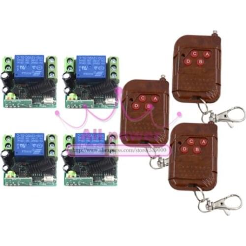 DC12V 1CH RF digital remote control switch For guard door/window/curtain 315MHZ /433MHZ transmitter and receiver