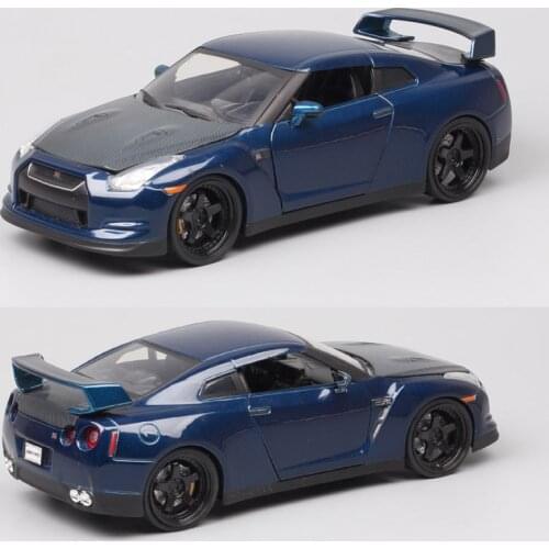 Classic 1/24 Scale Jada 2009 Nissan GT-R R35 GTR Nismo Diecast Vehicle Metal Muscle Grand Tourer Toy Sport Car Model Replicas F7