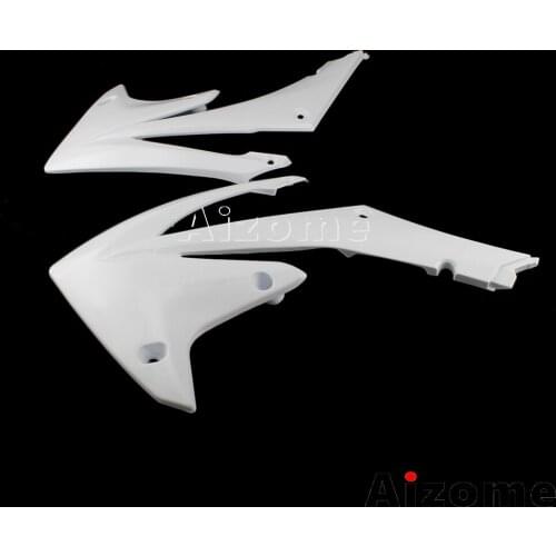 White Dirt Bike Radiator Scoops Shrouds For Honda CRF250R 2010-2013 CRF450R 2009-2012 Motocross Radiator Shrouds