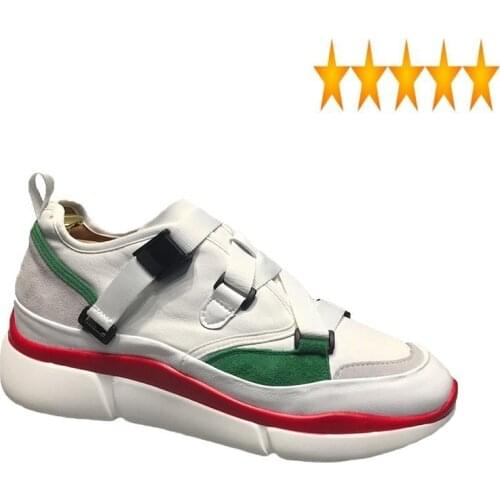 Cross Colors Mixed Fashion Mens Straps Joggers Sneakers Outside High Quality Leather Skateboard Man Casual Trainers Shoes