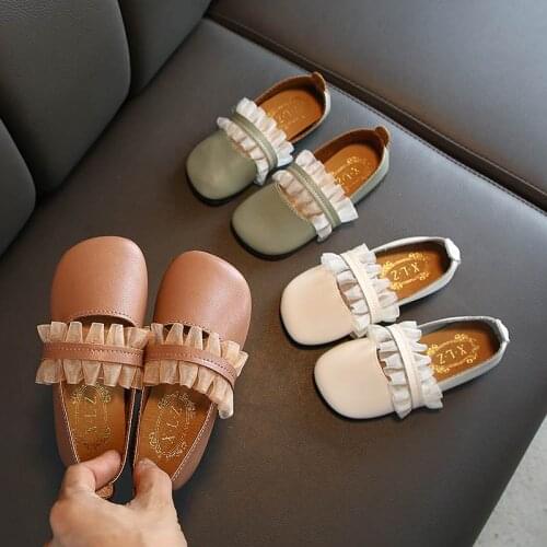 Children Shoes PU Leather Casual Styles Girls Shoes Soft Comfortable Sneakers Princess Slip Kids Shoes