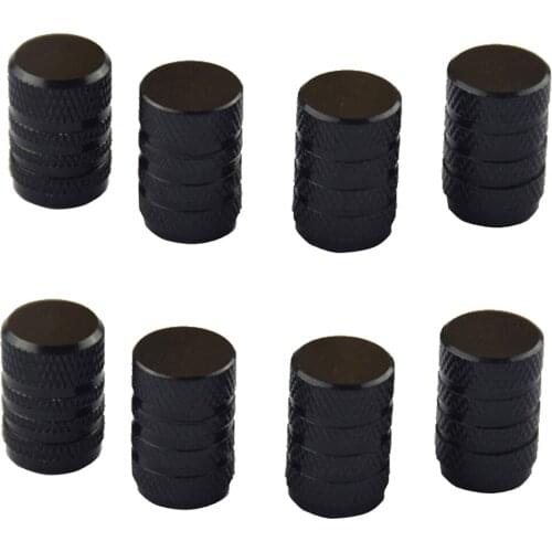 MagiDeal 8pcs Universal Car Wheel Tire Air Valve Stems Caps Dust Cover Black