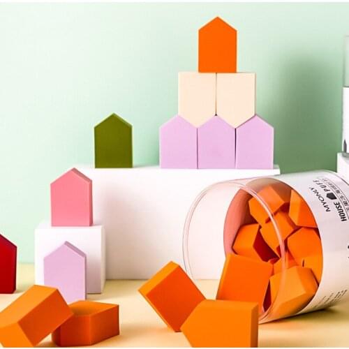 Jelly Powder Puff 15PCS Tablets Beauty Egg Multifunctional Sponge Powder Puff Wet and Dry Cosmestic Puff Set