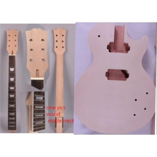 Unfinished Electric Guitar Neck or body or one set 22fret 24.75 inch Mahogany Rosewood Guitar Fretboard 628cm Unfinished