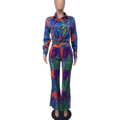 2021 Clothing New Popular Popite Summer And Autumn Sui Womens Fashion Shirt And Baggy Pants Two Piece Set Women